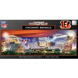MasterPieces 1000 Piece Sports Jigsaw Puzzle - NFL Cincinnati Bengals Stadium View Panoramic - 13"x39"
