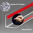 Wall Corner Protector - 4PCS, 47.2"x1.18" - Self Adhesive Clear Corner Protectors for Walls, Cabinet Doors, Edge Protector Trim; Easy to Install Corner Guards for Walls (120cm x 3cm)