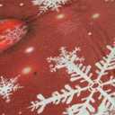 FZDHHY 4PCS Christmas Red Bathroom Decor Set Christmas Decorative Ball Shower Curtain Set Snow Bathroom Set Festivals Shower Curtains for Bathroom with Hooks 72x72 inch