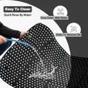 MYOYAY 83"x 36" Commercial Anti-Fatigue Drainage Rubber Mat Roll Non-Slip Rubber Drainage Mat Heavy Duty Commercial Restaurant Bar Rubber Floor Mat with Holes Non-Slip Wet Area Use Door Mat Black