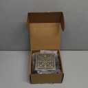 4-1/4 Inch Brushed Gold Shower Drain Square, Base with Adjustable Drain Flange Kit PVC, Removable Grille Strainer Drain Cover with Screws, SUS304 Stainless Steel Brass Face