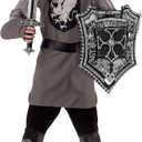 Kid's Valiant Knight Costume (Gray) XS 