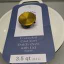 CAROTE 5QT Enameled Cast Iron Dutch Oven Pot with Lid, Heavy-Duty Dutch Oven for Sourdough Bread Baking, Braising, Stews, Roasting, Healthy & Non-Toxic, Dual Handles, All Stovetop Compatible, Oven Safe up to 500° F, Cream White