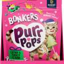 Bonkers Purrpops Christmas Themed Freeze Dried Chicken Flavor Lollipop Cat Treats for All Breeds and Ages, Value Pack (11 Pack, 55 Pieces)(Exp: January 2, 2027)