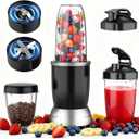 Countertop Blenders for Kitchen 25000RPM Personal Blender for Shakes and Smoothies with 37oz 32oz 23oz Portable Cups, Smoothie Blender for Ice Crushing, Frozen Drinks, Milkshake, Juice, Nuts