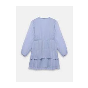 Women's Green Satin Dress Long Lantern Sleeve Mock Neck Puff Shoulder Tie Waist Pleated Cocktail Maxi Slip Dresses, Size L