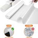 Large Silicone Mat, 24"x80" Heat Resistant Mats for Countertop, Translucent