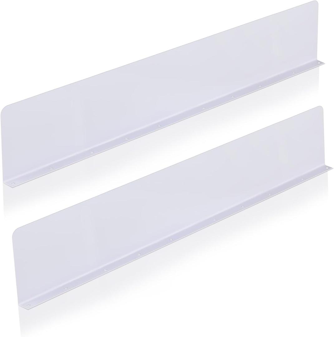 2 Pcs 24 Inch Gutter Valley Splash Guards Extra Long Downspout Diverter, 23.62 Inch