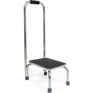 BodyMed Heavy-Duty Foot Step Stool with Handle and Non-Slip Rubber Platform for Seniors & Adults  Holds up to 300lbs, 9  in. Step Up, 18L x 11.5W x 34H