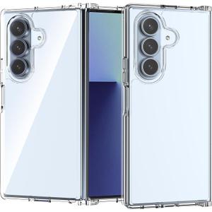 Anoowkoa Designed for Samsung Galaxy Z Fold 7 CaseTPU & PC [Anti Yellowing] Clear Cover Phone Case.Military-Grade Shockproof.Ultra-Thin Drop-Proof and Ultra-Soft .for Samsung Galaxy Z Fold 7