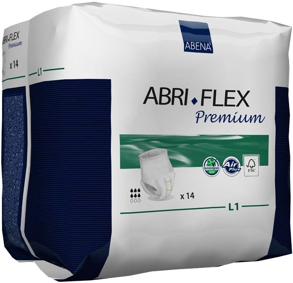 Abena Abri-Flex Premium Protective Underwear, Level 1, (Extra Small To XX-Large Sizes) Large, 14 Count