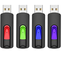 RAOYI 4 Pack 64GB USB Flash Drive, USB 2.0 Memory Stick Thumb Drives Jump Drive Pen Drive for PC Laptop Computer - 64G Multipack
