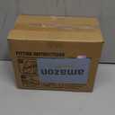 PIC AUTO Leather Car Seat Covers, Sports Carbon Fiber & Mesh Design, High-Back Two Front Set, Waterproof Automotive Seat Covers, Airbag Compatible, Universal Fit for Most Cars (Black & Beige)