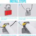 Pool Pump Hose for Above Ground Pools, 4 Pack 1.25" Diameter Pool Filter Hose Accessory Pool Pump Replacement 59 Inch Long with 4 Clamps and 4 Pipe Holders