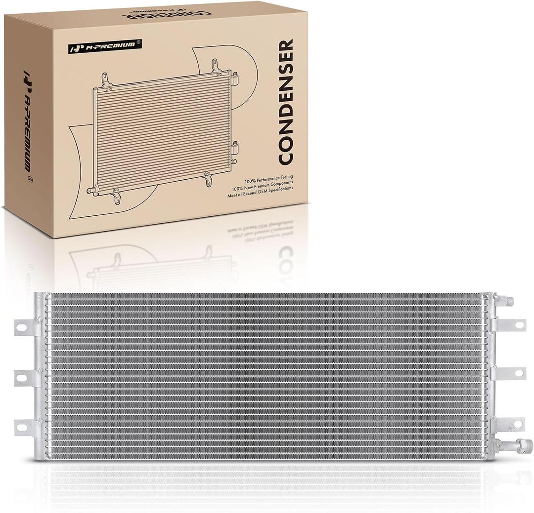 A-Premium Air Conditioning Condenser Compatible with Freightliner