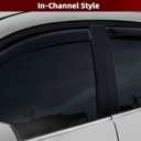 in-Channel Rain Guards Fit for Mercedes-Benz W204 C Class Sedan 2008-2014