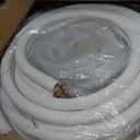 50 FT Air Conditioning Copper Hose Extension, 1/4 and 3/8 Inch Thickened Insulation Cotton with Nuts and Other Accessories Fit for Mini Split Air Conditioner