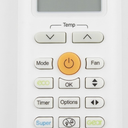 Generic Replacement Air Conditioner Remote Control for Midea RG70E/BGEF