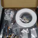 Acrylic Interior Car Light, AMKI Car LED Strip Light with APP Sub Control, Car Accessories Fiber Optic Car Ambient Light Kit with RGB Dreamcolor 22 in 1 and 175 inches 593 LEDs 213 DIY and Music Modes