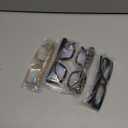 Oversized Reading Glasses for Women, 4 Pack Oprah Style Square Blue Light Blocking Computer Readers for Women