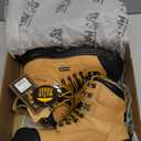 WOLF Work Boot | 100% Waterproof Genuine Leather | Oil, Impact, Compression & Puncture Resistant | Electrical Hazards | Non-Slip Sole | Padded Collar | Construction | Industrial PPE (6, Tan Composite Toe)