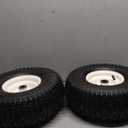 15x6.00-6 Rubber Lawn Mower Tire and Wheel, 2 Pcs Replacement 15x6-6nhs Riding Mowers Lawn Tire and Wheel with 3/4" Bushing, 3" Centered Hub