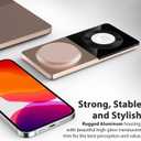 3 in 1 Wireless Charging Station for Apple Devices with MagSafe | For iPhone 17/Air/16/15/14/13/12, AirPods & Apple Watch, Foldable Portable Aluminum Charging Stand, Adapter Included  Golden