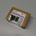 Heavy Duty Self Locking Fence Gate Lock Latch Stainless Steel, Wooden Post Mount Gate Door Latch Matte Black 1Pack