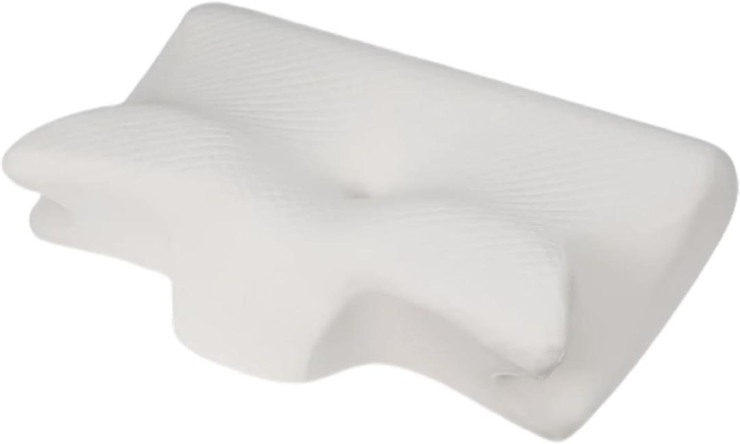 Memory Foam Cervical Pillow for Neck Pain Relief, Adjustable Ergonomic Contour Cooling & Breathable, 2-Sec Rebound Orthopedic Support for All Sleepers 3 Colors (White)
