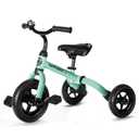 Ancaixin 3 in 1 Toddler Tricycles for 2-5 Years Old Boys and Girls with Detachable Pedal and Bell, Foldable Baby Balance Bike Riding Toys for 2+ Kids, Child Birthday Christmas New Year Gift Green