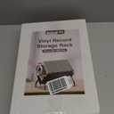 YINMIT Vinyl Record Storage Holder - 80-100 LP Viny Organizer, Metal Record Display Rack, Quick Assembly Album Storage for Books, Black