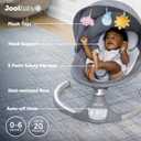 Jool Baby Nova Baby Swing for Infants – Bluetooth Music, Remote (Gray)