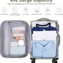 Softside Expandable Carry On Luggage, 20in Carry on Suitcase with Wheels