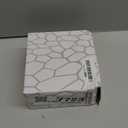 YAUKPH Bathroom Accessories Set 2 Piece Soap Dispenser and Toothbrush Holder for Bathroom Countertop Striped Black and Bamboo