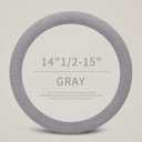 HighnessHwoo Furry Winter Car Steering Wheel Cover for Women, Soft Fleece Short Plush Warm Universal Auto Accessories for Vehicle, Sedan, Fuzzy, Anti Slip, Gray, Standard Size, 14.75-15.15in