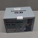 Ourokhome Rotary Cheese Grater Hand Crank, Kitchen Shredder Speed Mandolin Slicer Ice Shaver with Handle and Drum Blades for Cheese, Vegetable, Nuts, Chocolate, Potato, Carrot, 5 Blades, Dark Blue