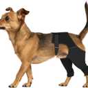 Dog Recovery Sleeve Rear Leg for Stop Licking, Comfortable Back Leg Pants for Wound ACL TPLO After Surgery, Dog Cone Alternative Protective, M