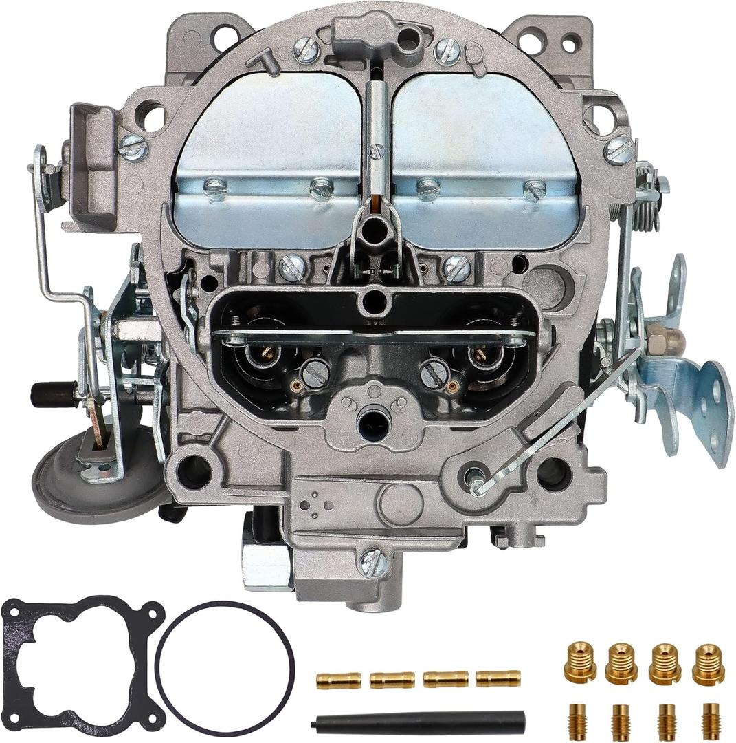 4 Barrel Carburetor fits for Rochester Quadrajet Carburetor Chevy 350 454 327 427 V8 Engines GMC Trucks 1966-1973 big small block 4BBL Carb 1901R 4MV Corvettes 1975-1979 Divorced Choke 650CFM 750CFM