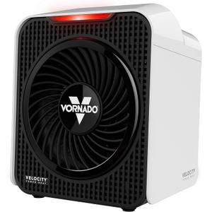 Vornado Velocity 1 Personal Space Heater with 2 Heat Settings and Advanced Safety Features, Small, White