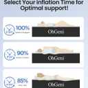 OhGeni Air Mattress Queen with Built in Pump, Inflatable Mattress Blow Up Mattress 18 Raised Comfort,Upgraded Surface Portable Bed, Air Bed for Home, Guest, Camping, Colchone Inflable, 650 lbs