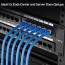 Cable Matters [UL Listed] 48 Port Patch Panel Rackmount or Wall Mount 19-Inch, 2U Cat6 Network Patch Panel for 10 Gigabit Ethernet, 110 or Krone Impact Tools Compatible