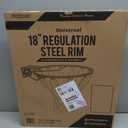GoSports Regulation 18" Steel Basketball Rim - Choose from Fixed or Breakaway - Use for Replacement or Garage Mount