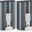 2 Packs 6040mAh Rechargeable Battery Compatible with Ring-Video Doorbell 2/3/4, Video Doorbell 3 Plus, Stick Up Cam Battery (2nd & 3rd Gen) and Spotlight Cam