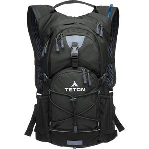 Teton Oasis/Trailrunner Hydration Backpack Lightweight Water Pack with 2L/3L Bladder for Hiking, Running, Cycling, Biking 18L/22L Sizes Sewn-in Rain Cover Fits Men and Women