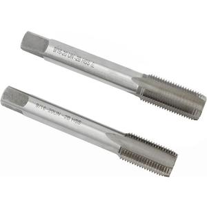 Right and Left Hand 9/16"-20 UN HSS Tap, 9/16 x 20 UN Thread Tap for Bike Crank Repair Portable Bicycle Outdoor Bike Crank Repair Tool Replacement