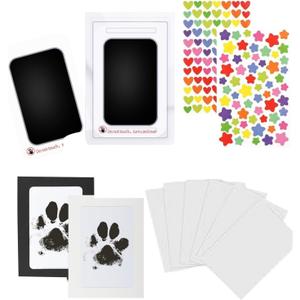 4 x PERZUMI Paw Print Kit for Dogs, 2 Pack, Inkless Clean Touch 2.3×3.7 in, Paw Print Kit for Dogs and Cats, Mess-Free for Puppies Kittens Pet Memorial
