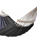 GOCAN Double Hammock 2 Person Canvas Cotton Hammock for Patio Porch Garden Backyard Lounging Outdoor and Indoor with Removable Spreader bar