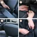 Amazon Basics Waterproof Dog Car Seat Cover, Scratch Proof Protector for Pet, Car Back Bench, 56 x 47 inch, Black