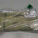 Rustic Bamboo Drum lamp Shade with Decorative Geometric Green Figure,Groovy Unique ideal for living room bedroom, easy assemble, size 11.8x9Inch