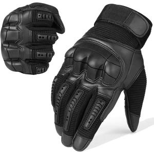 WTACTFUL Tactical Gloves for Men - Touch Screen - Airsoft Motorcycle Outdoor Costume (Small, Black)